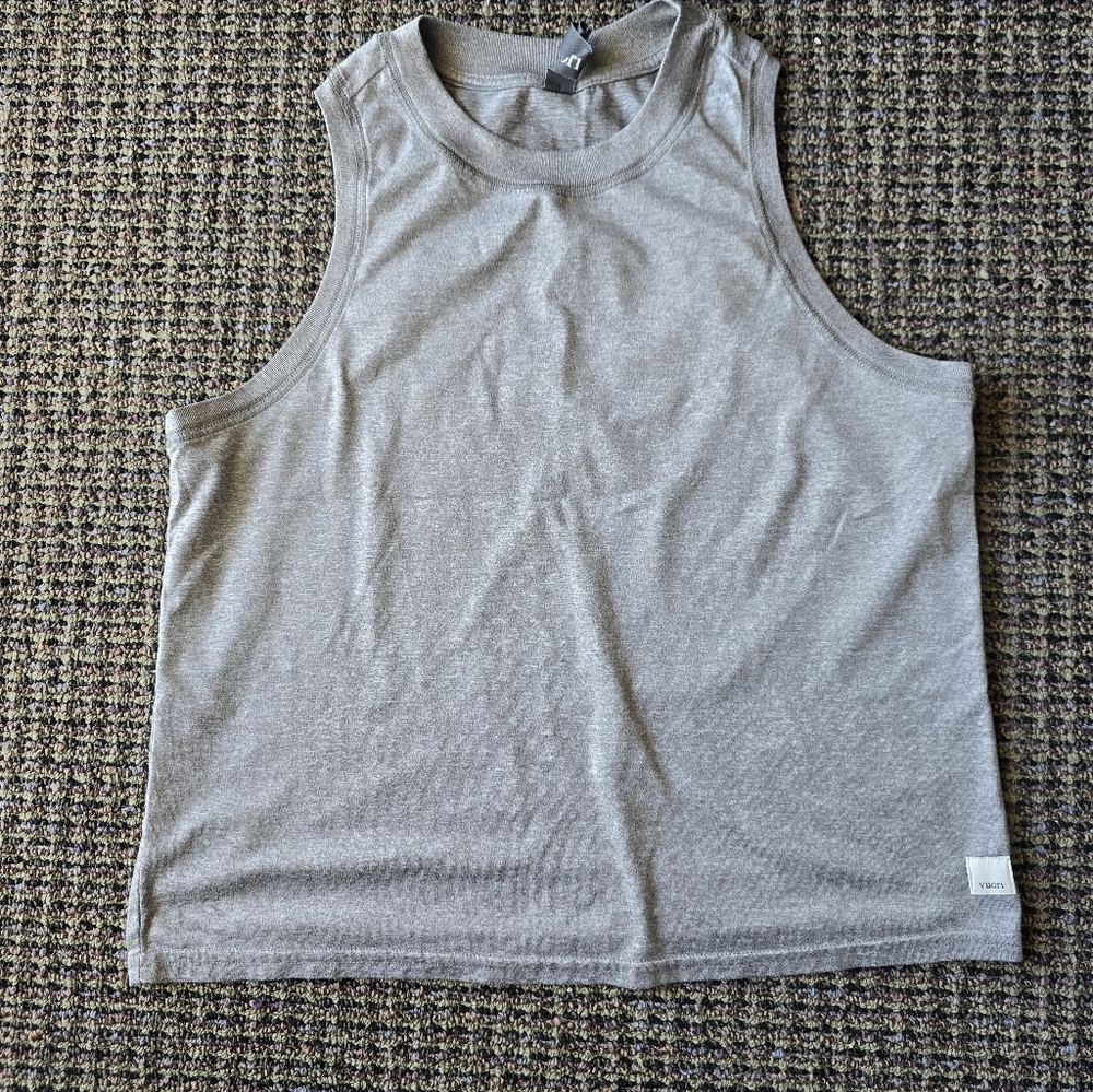 Vuori Heather Gray Women's Muscle Tee - Picture 4 of 7